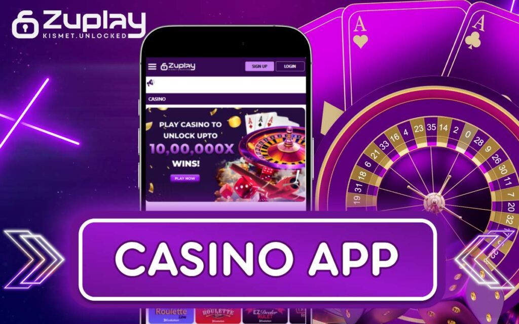 The Zuplay app features casino games